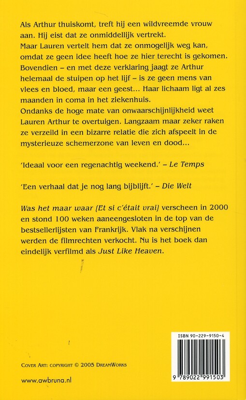 Just like heaven achterkant