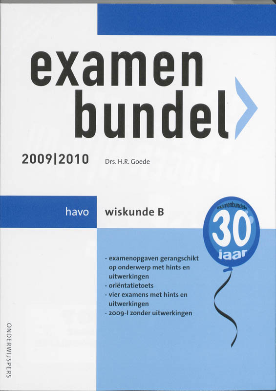 Examenbundel 2009/2010 Havo Wiskunde B