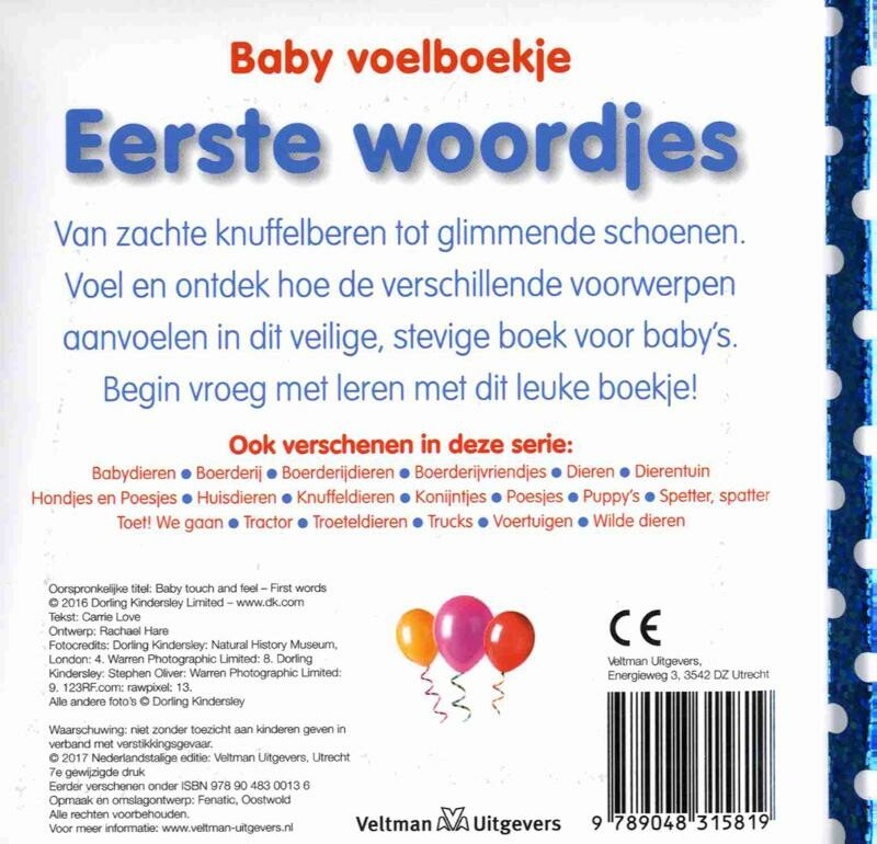 Eerste woordjes / Baby voelboekje achterkant