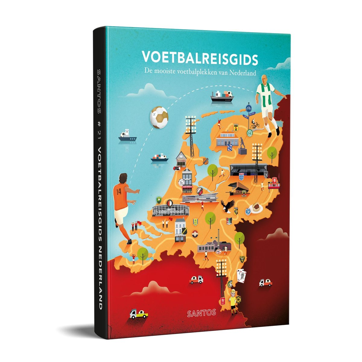 Santos - voetbalreisgids 2021 - de mooiste voetbalplekken van Nederland - paperback