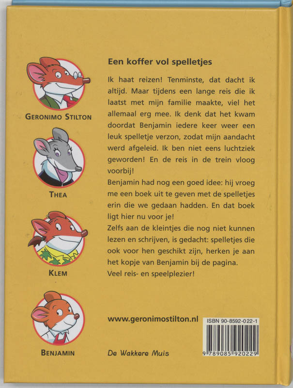 Een koffer vol spelletjes / Geronimo Stilton / 21 achterkant