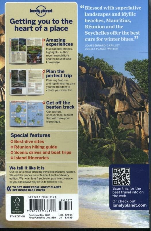 Mauritius, Réunion & Seychelles achterkant