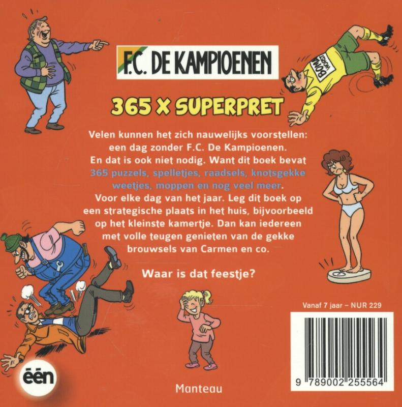 365 x pret / F.C. De Kampioenen achterkant