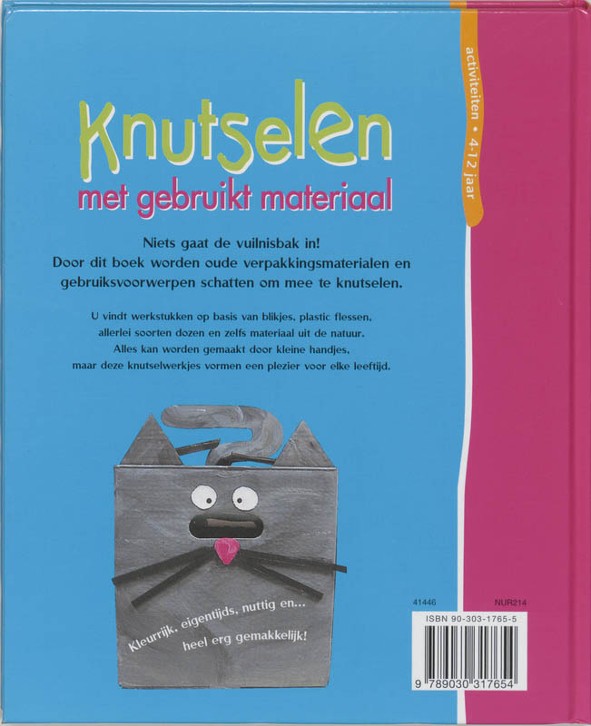 Knutselen met gebruikt materiaal / Knutselboeken achterkant