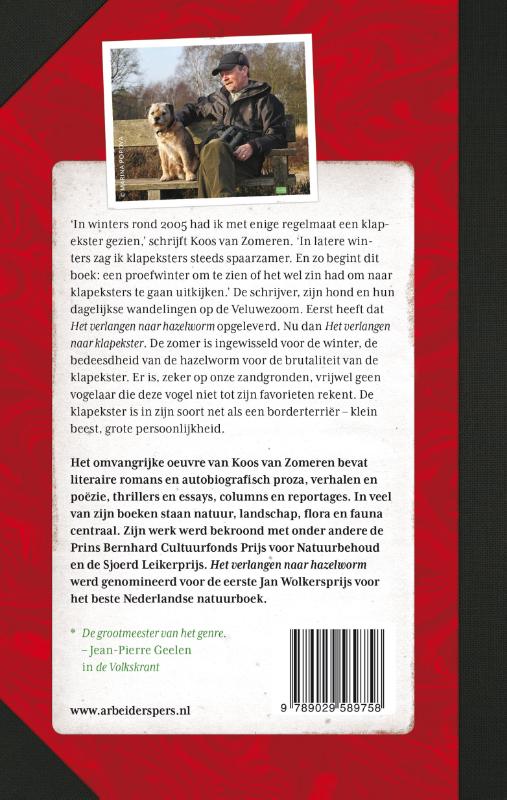 Het verlangen naar klapekster achterkant