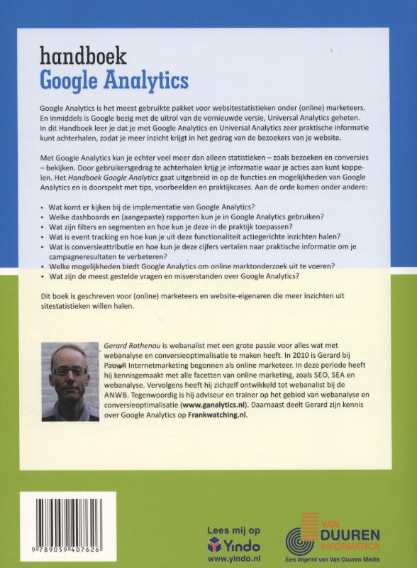 Handboek google analytics achterkant