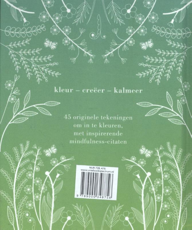 Het kleine mindfulness kleurboek achterkant