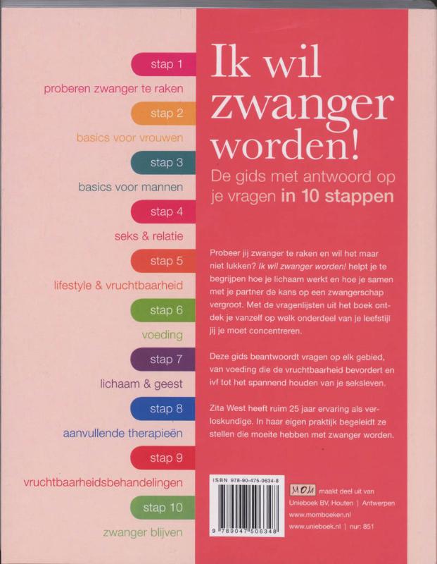 Ik wil zwanger worden ! Ik wil zwanger worden ! achterkant