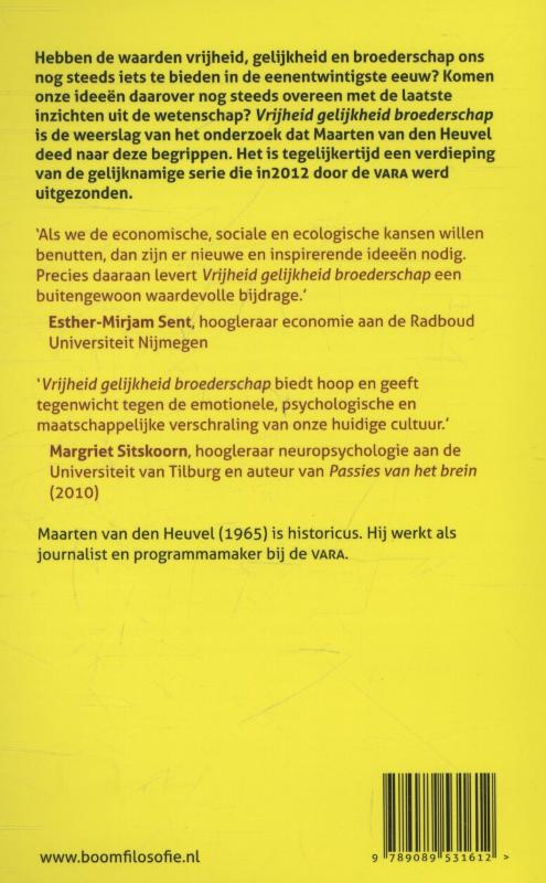 Vrijheid gelijkheid broederschap achterkant
