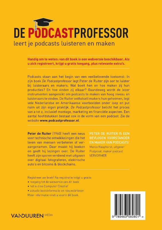 De podcastprofessor achterkant
