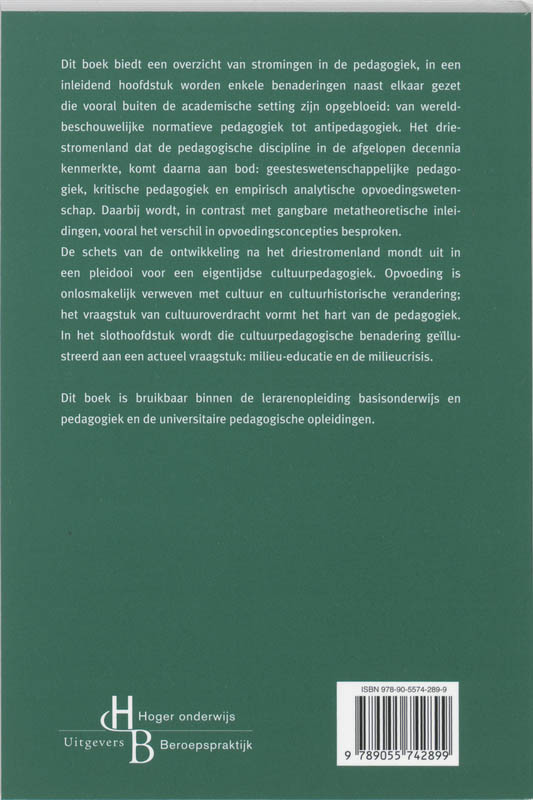 Stromingen in de pedagogiek / Pedagogische inleidingen achterkant