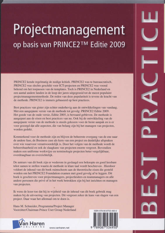 Projectmanagement / Editie 2009 / Best practice achterkant