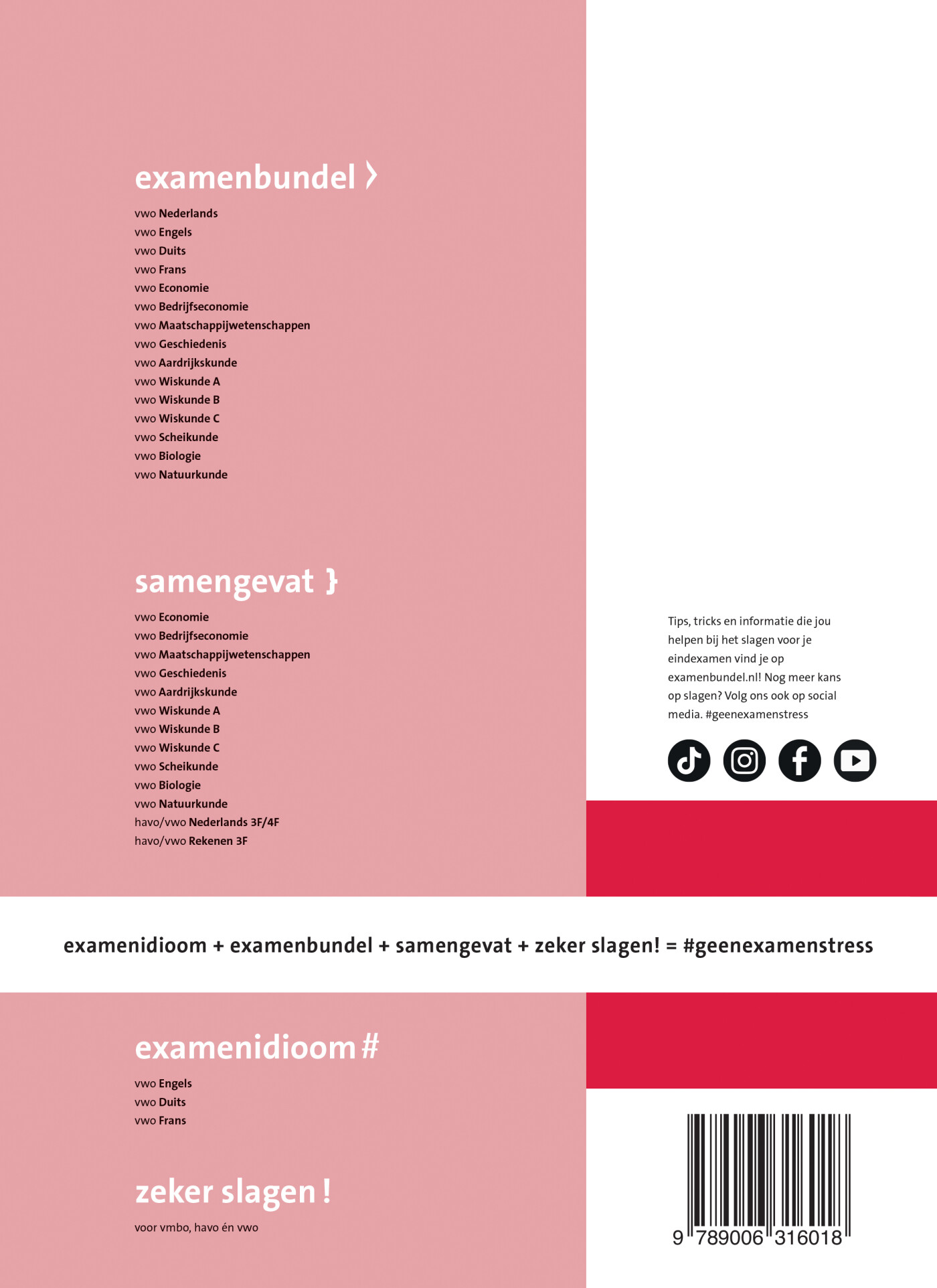Examenbundel / vwo Frans 2024/2025 achterkant