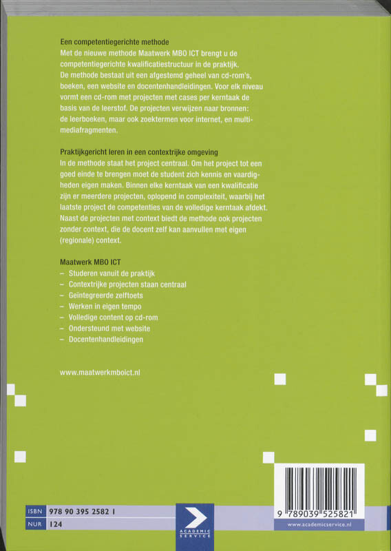 Installatie software / niv 2 / MBO-ICT reeks achterkant