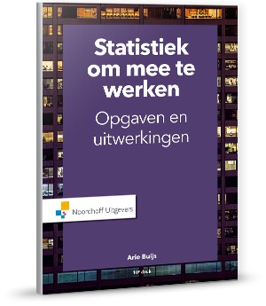 A. Buijs Statistiek Om Mee Te Werken / Werkboek / Noordhoff