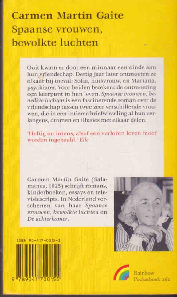 Spaanse vrouwen, bewolkte luchten / Rainbow pocketboeken / 262 achterkant