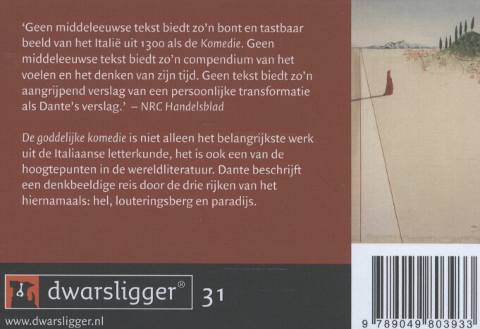 De goddelijke komedie De goddelijke komedie achterkant