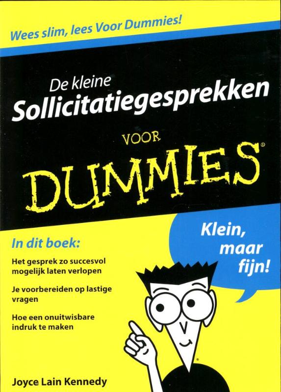 boekenbalie_9789043023689_cover De kleine sollicitatiegesprekken voor Dummies / Voor Dummies