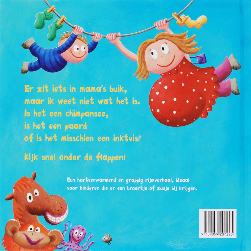 Wat zit er in je buik, mama? achterkant