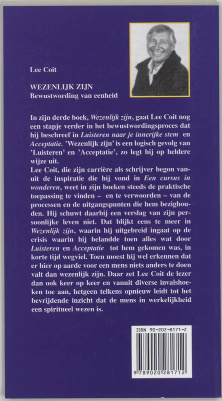 Wezenlijk zijn Wezenlijk zijn achterkant