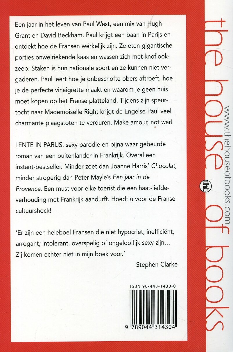 Lente in Parijs Lente in Parijs achterkant