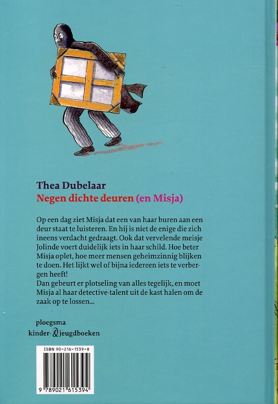 Negen dichte deuren (en Misja) / Ploegsma kinder- & jeugdboeken achterkant