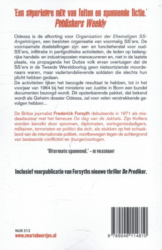 Geheim dossier Odessa / Zwarte beertjes achterkant