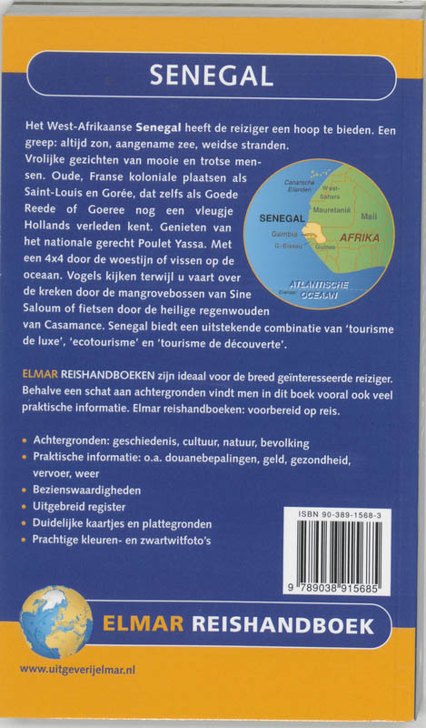 Reishandboek / Senegal / Elmar reishandboek Reishandboek / Senegal / Elmar reishandboek achterkant