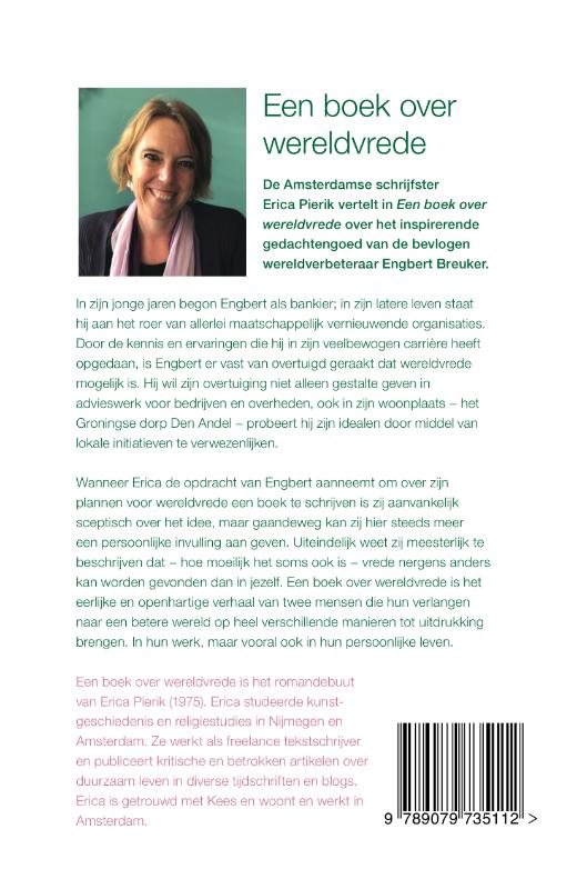 Een boek over wereldvrede achterkant