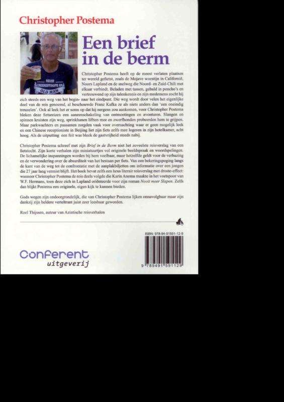 Een brief in de berm achterkant