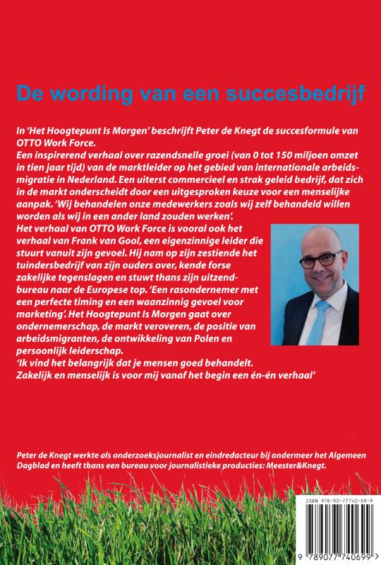 Het hoogtepunt is morgen achterkant