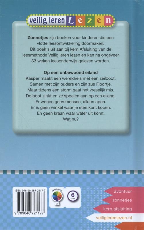 Op een onbewoond eiland / AVI M5 / Veilig leren lezen achterkant