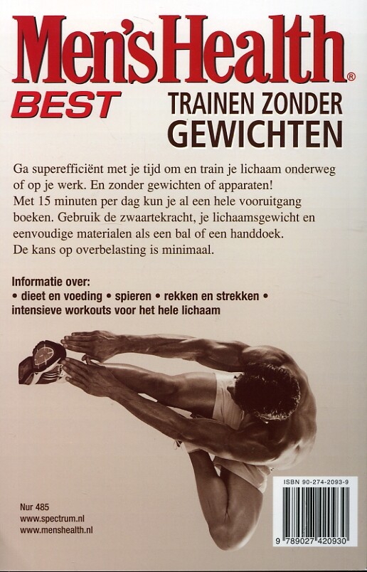 Trainen zonder gewichten achterkant