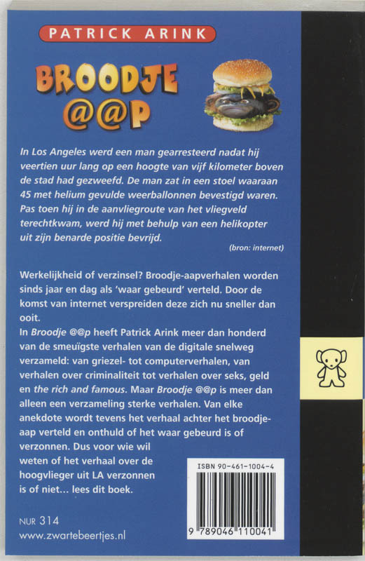 Broodje aap / Zwarte beertjes / 3046 Broodje aap / Zwarte beertjes / 3046 achterkant