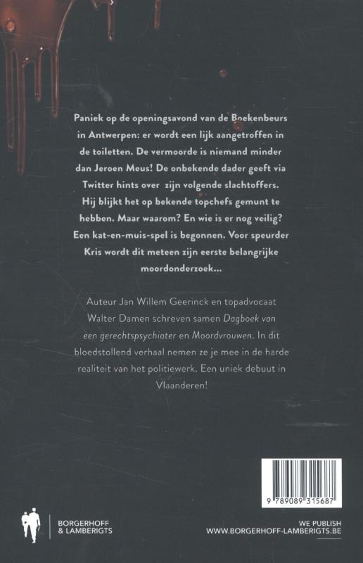 Moord op de Boekenbeurs achterkant