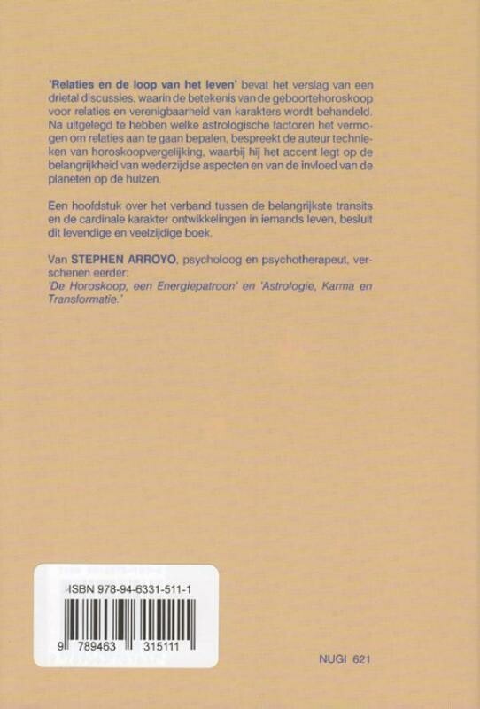 Relaties en de loop van het leven achterkant