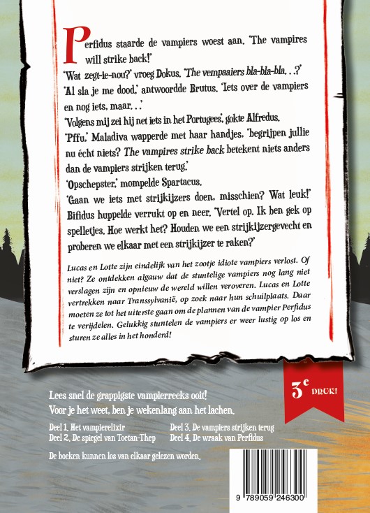 De vampiers strijken terug / Vampierzootje / 3 achterkant