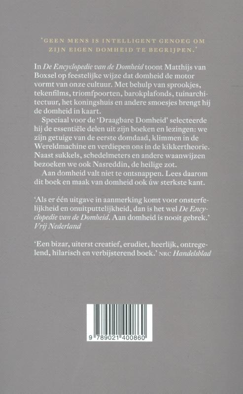 De draagbare encyclopedie van de Domheid / Encyclopedie van de domheid / 1 achterkant