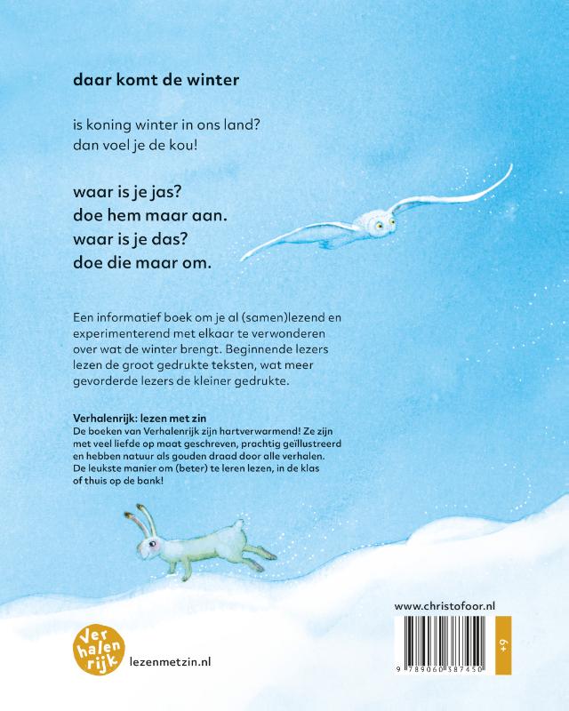 Daar komt de winter / Verhalenrijk achterkant