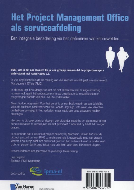 Het Project Management Office als serviceafdeling achterkant