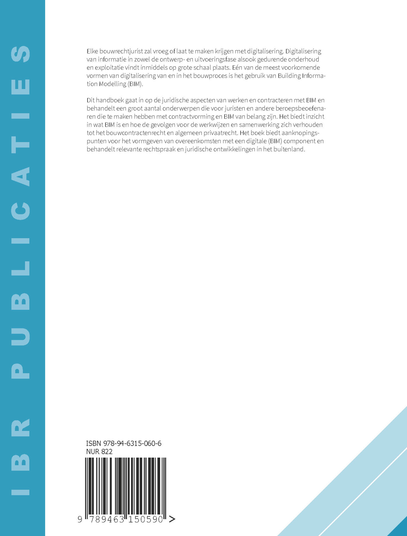 Handboek Juridische aspecten van werken met BIM achterkant