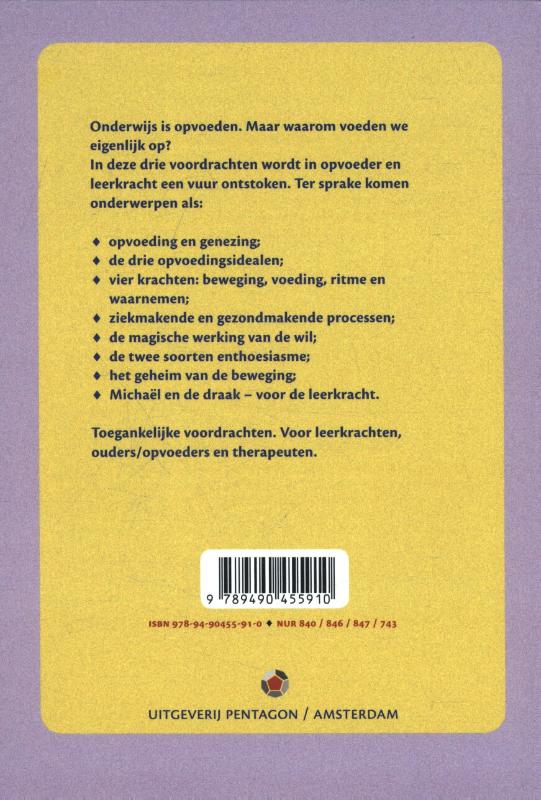 Menskundige aanwijzingen voor het leraarschap achterkant