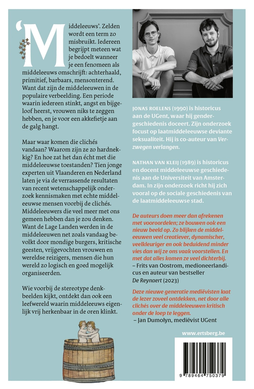 Middeleeuwse medemensen achterkant