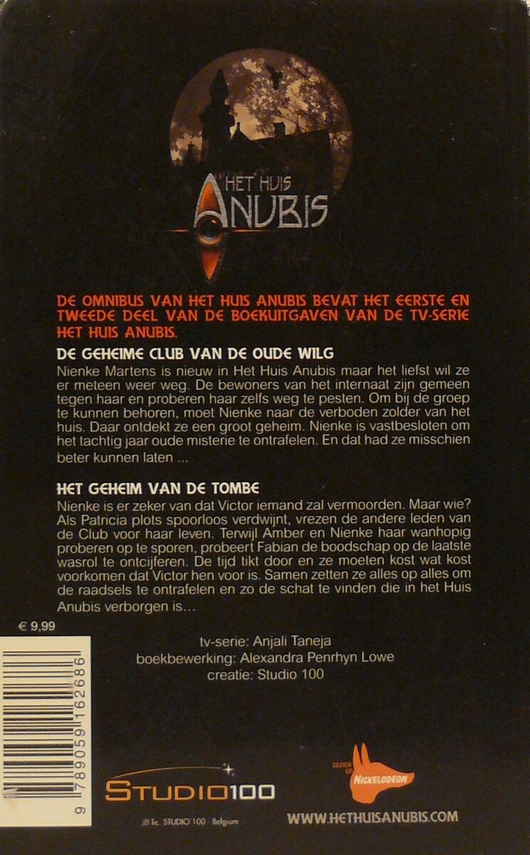 Het Huis Anubis Omnibus deel 1 en 2 / Het Huis Anubis / 1-2 achterkant