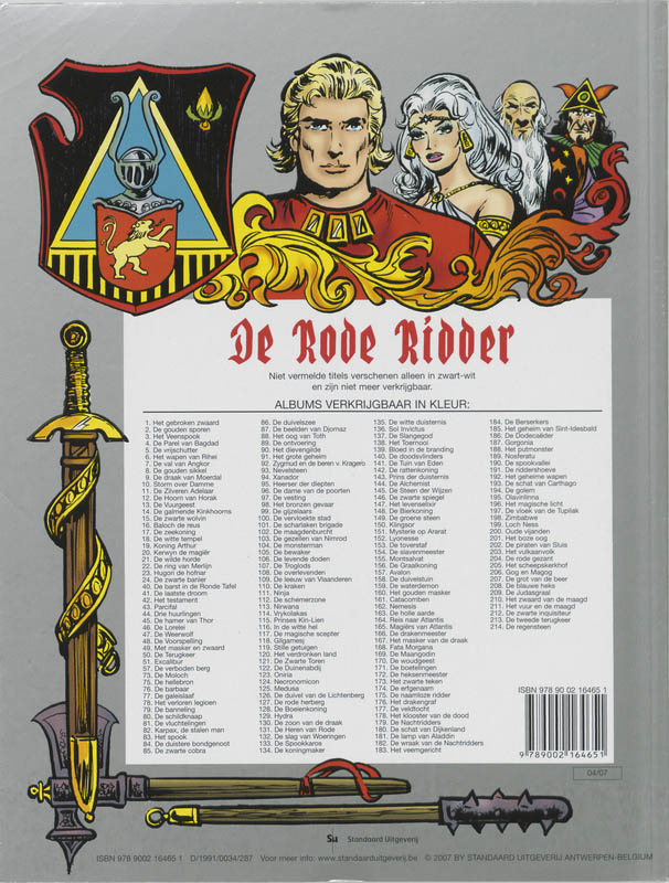 De doodsvlinders / De Rode Ridder / 140 achterkant