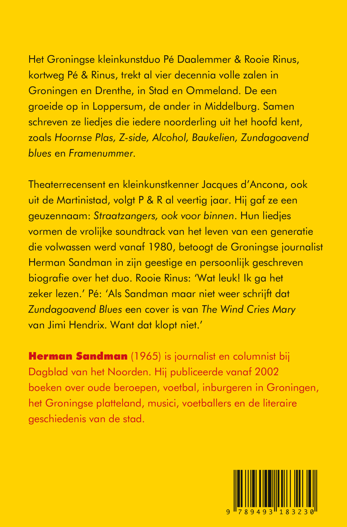 Pé & Rinus achterkant