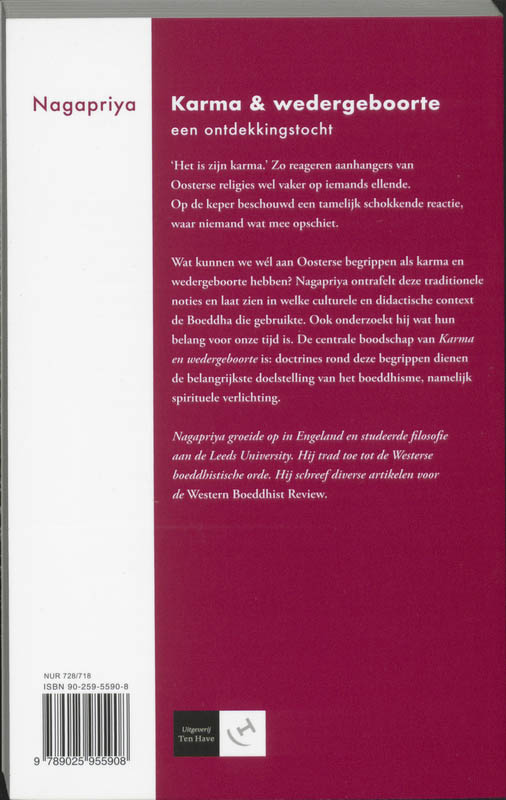 Karma En Wedergeboorte Karma En Wedergeboorte achterkant