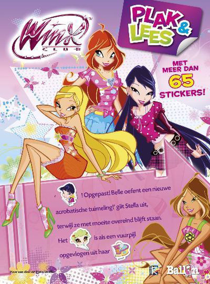 boekenbalie_9789037483024_cover Winx Club plak en lees / Roze / Winx