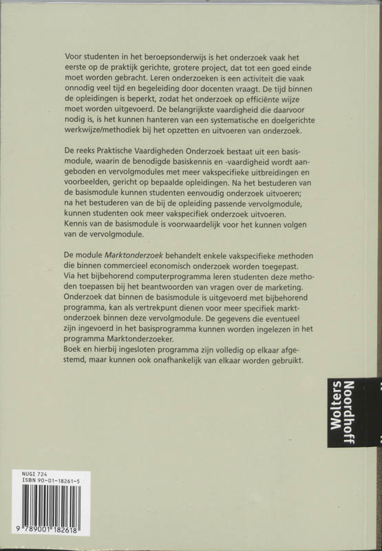 Marktonderzoek / Praktische vaardigheden achterkant