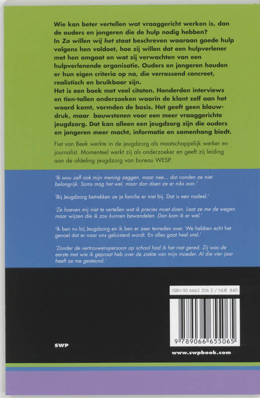 ZO WILLEN WIJ HET DR 1 achterkant